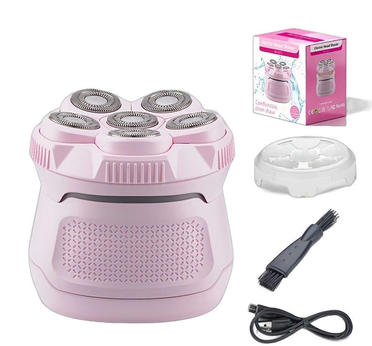 Currero Foil Shaver - Scheerapparaat Mannen - Hoofd Scheerapparaat - Head Shaver - Tondeuse met Trimmer - Lichaam en Baard - Oplaadbaar