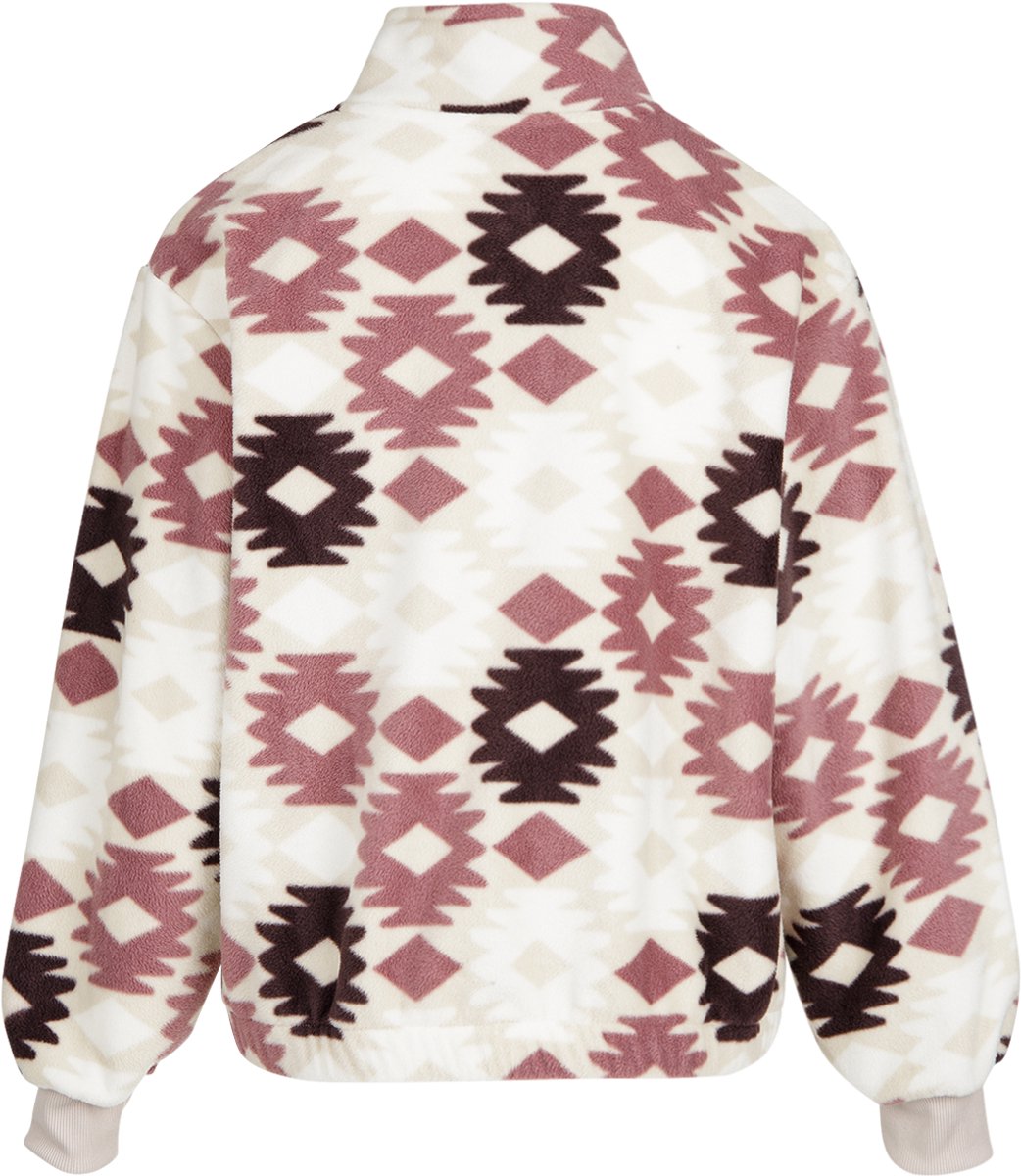 Brunotti Peggy Teddy Fleece Dames – Fleece met Rits Loose Fit Extra Zacht Moonbeam