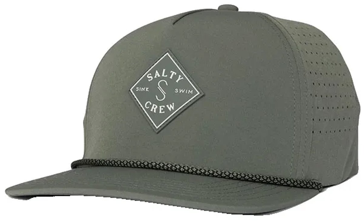 Salty Crew Long Range Snapback Pet Groen Man