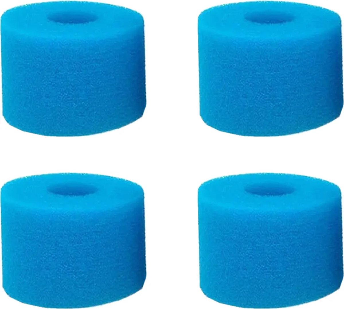 Sponsfilterpatronen Geschikt voor Intex H-type zwembaden, herbruikbare en wasbare filtersponzen, sponsfilters Geschikt voor zwembaden (4-pack).