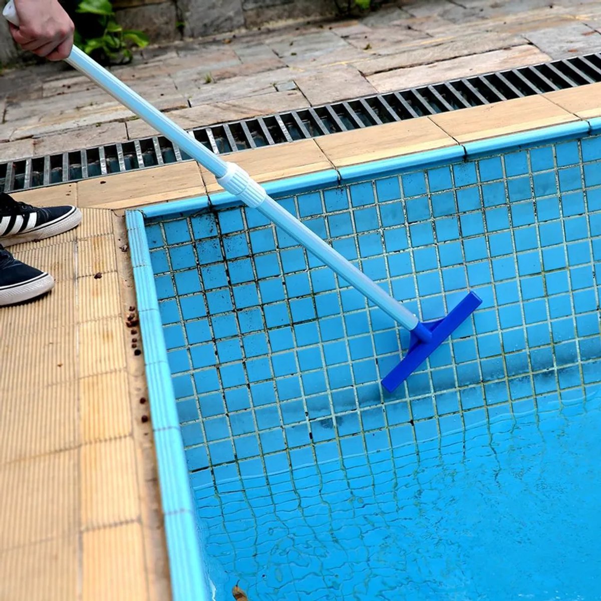 3 meter lange zwembadbodemborstel, zwembadborstel, zwembadreinigingsborstel