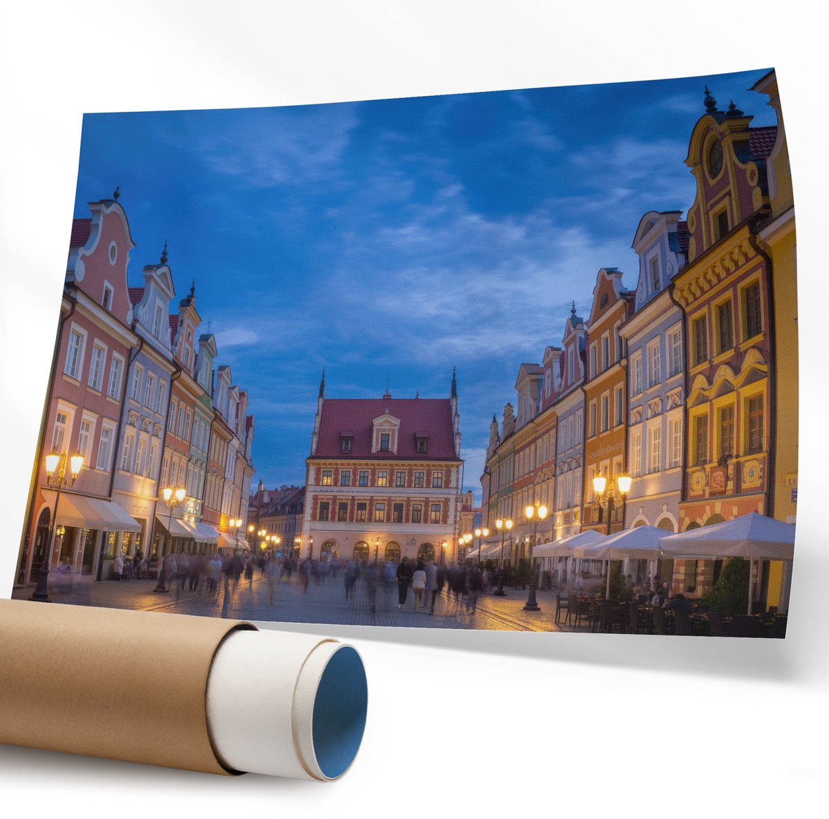 Coloray Polycanvas Wandposter - Klaprozen En Graan, Fotografie - 594 x 840 mm - Oranje Motief - Rechthoek - Wandkunstwerk - Slaapkamer - Klassiek