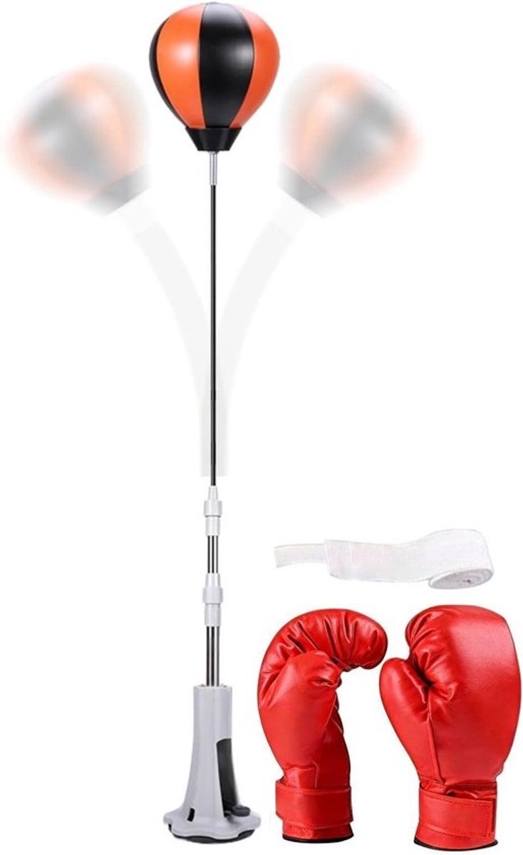 Boksbal Met Standaard - Stoottrainingsapparaat Zware Bokszak - Reactiesnelheid Verbeteren - Robuuste Zuignapfundering - 100-150 cm - Niet gespecificeerd