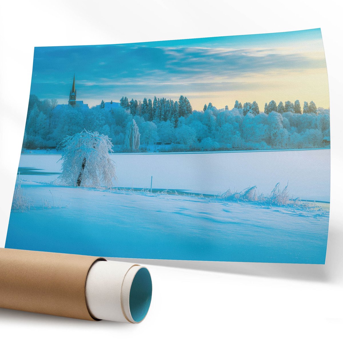 Coloray Polycanvas Wandposter - Natuurlandschap, Fotografie - 594 x 840 mm - Groen Kunst - Rechthoek - Wandkunstwerk - Slaapkamer - Klassiek