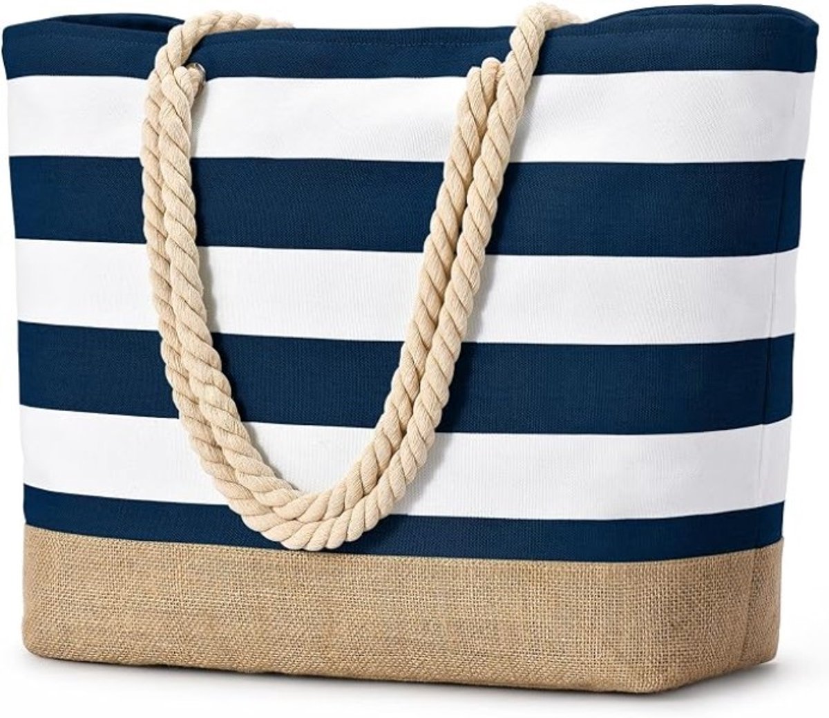 PolkaHome Strandtas XXL - Waterdichte Shopper met Ritssluiting