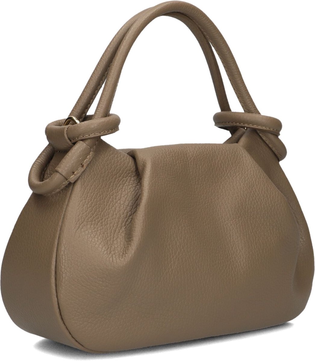Notre-V Lucca Handtassen Dames - Taupe - Maat ONESIZE