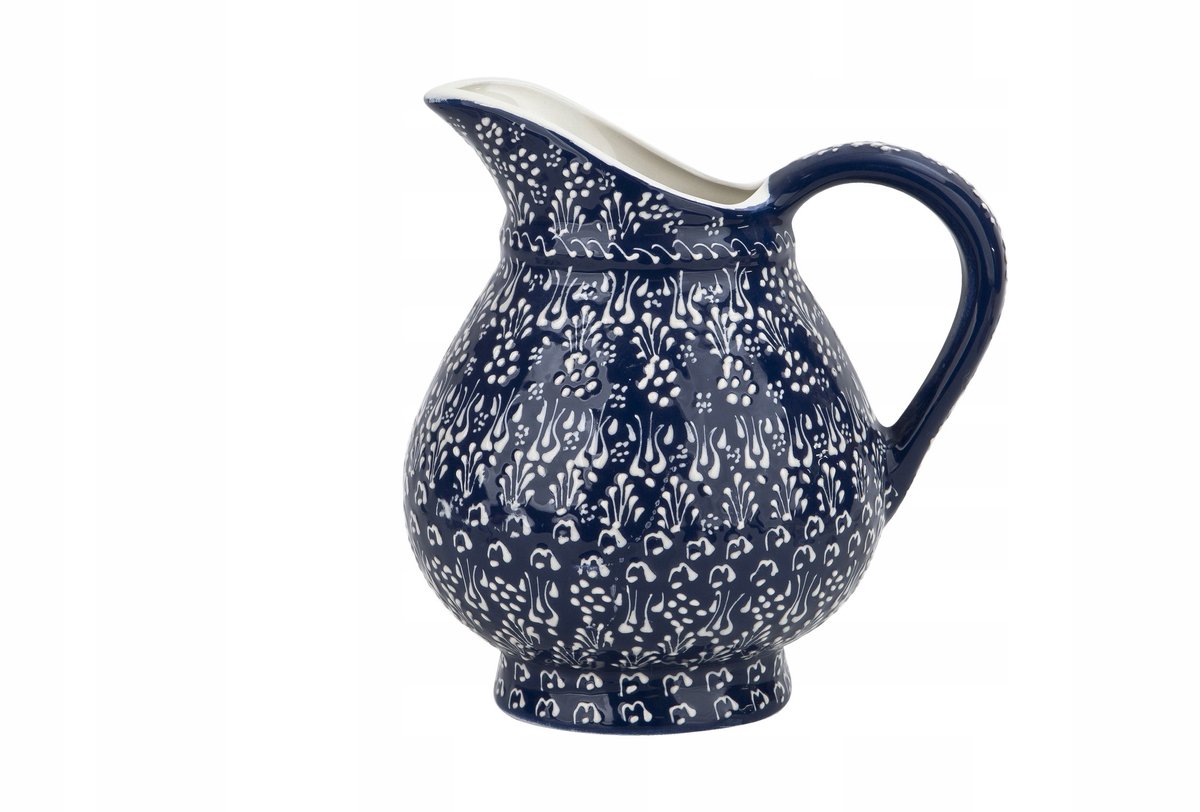 Keramieken kan 1,5L Oriental Blue - Handgemaakt met Oosters design