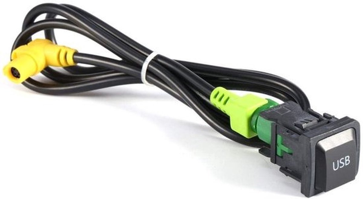 - USB-schakelkabel - 100 cm USB-connector - Perfecte Vervanger - Geschikt voor RCD510 RNS315 MK6 MK5 - Duurzaam en praktisch - Gebrui...