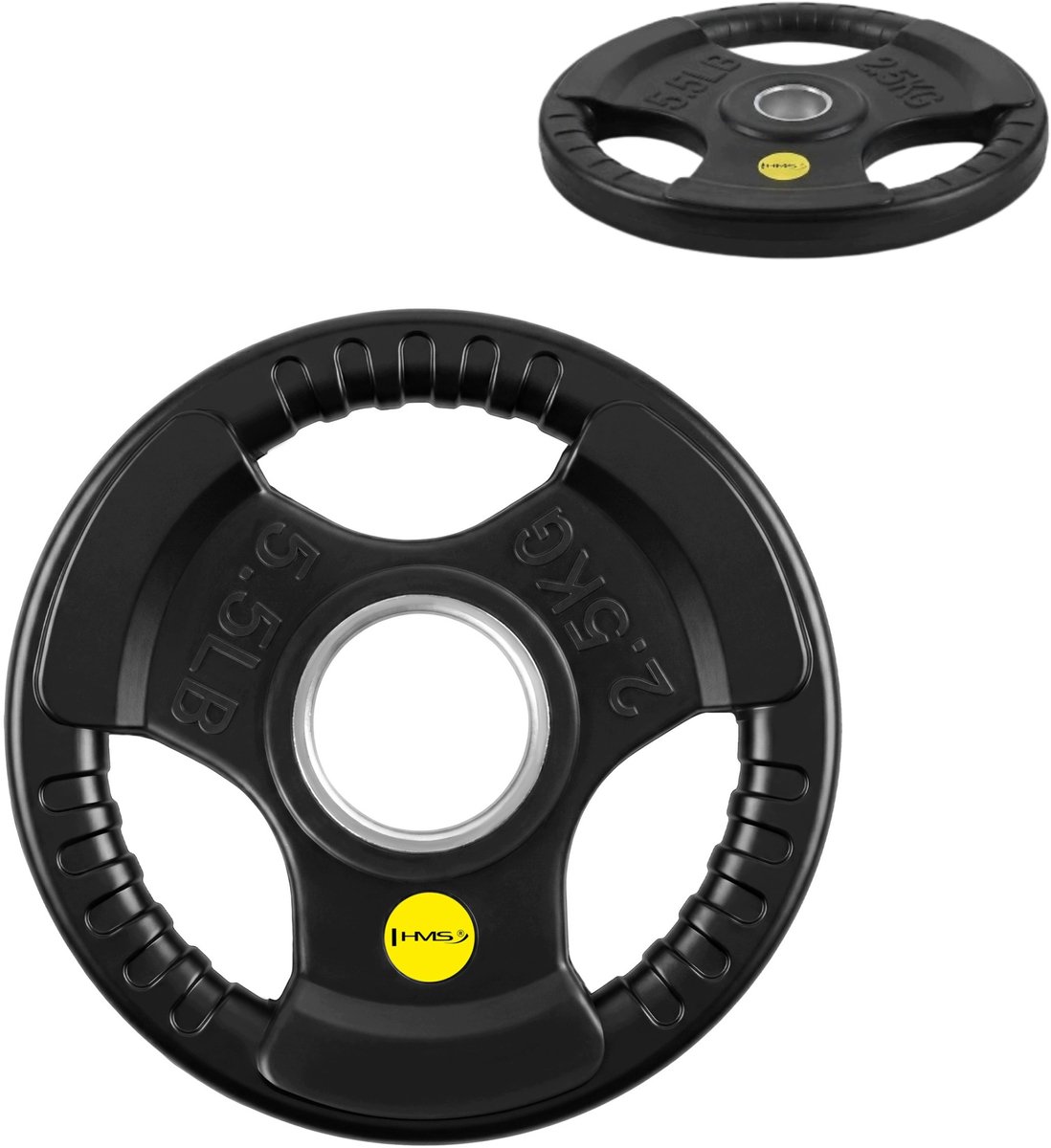HMS TOK PRO Olympische Halterung Gumme 2,5kg met Handgrepen