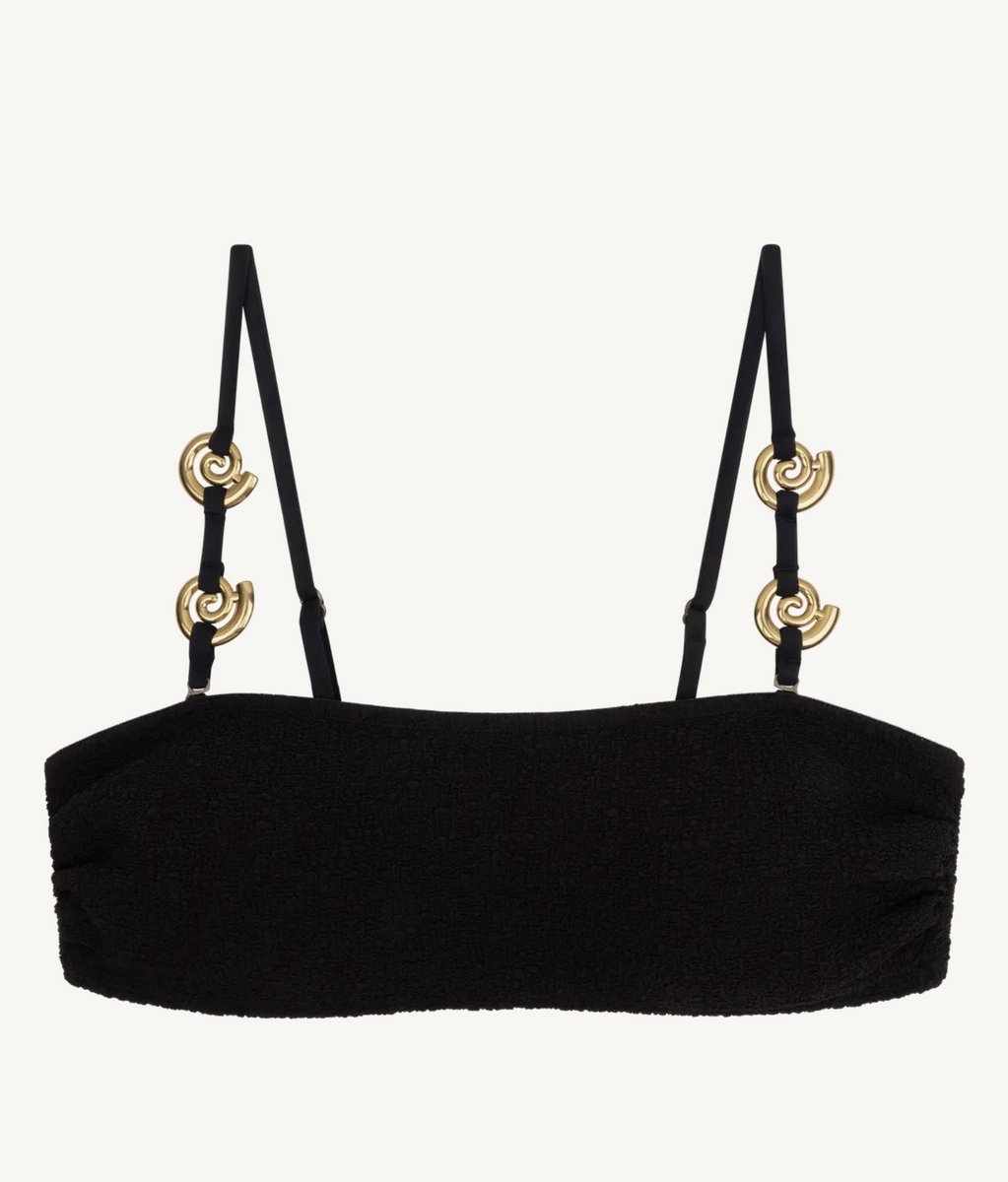 Love Stories Bond Bandeau Bikini Top Zwart – Voorgevormde Bandeau Bikinitop met Afneembare Bandjesi Bovenstuk "Bond" - Zwart - 75-90 A/B cup