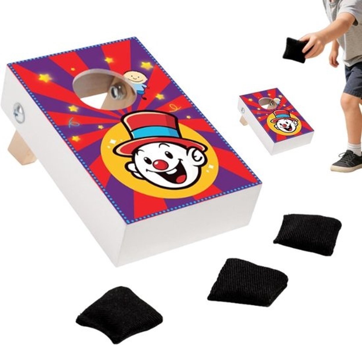 Cornhole plankset - Werpspel set - Buitenfeestjes organiseren - Robuuste constructie - 115 x 8 x 3 cm - Niet gespecificeerd