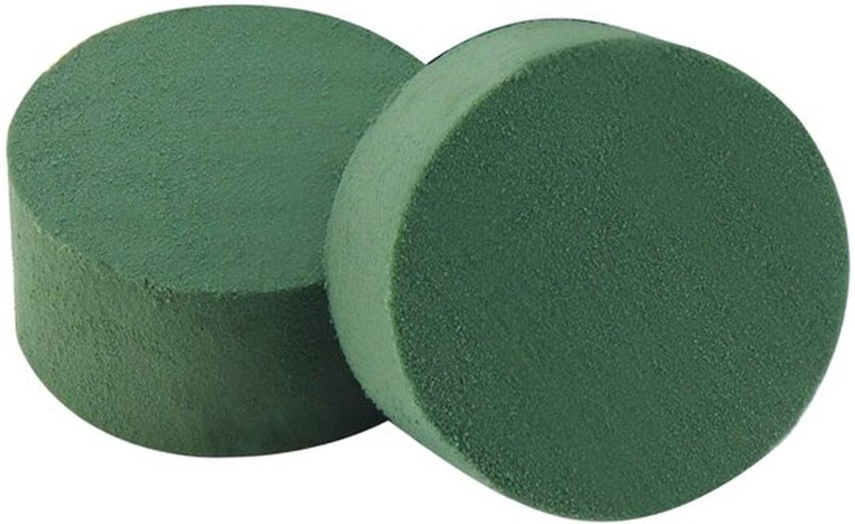 - Bloemsteekschuim - Steekspons - Perfect voor bloemenarrangementen - Groen - Steekschuim cilinder - 12 stuks - Geschikt voor bloemstukken ...