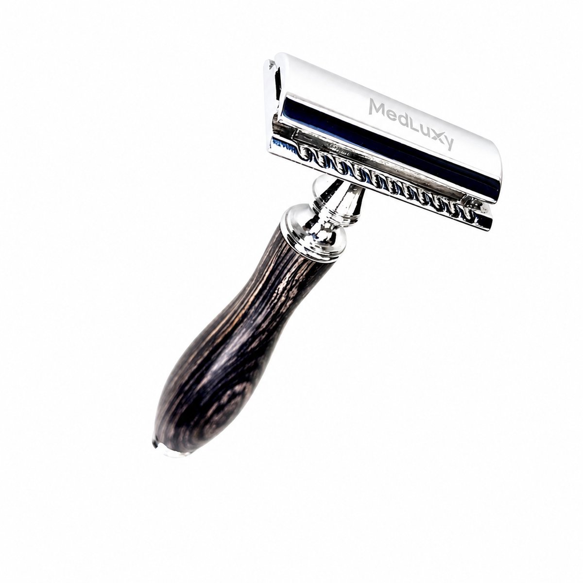 MEDLUXY - Safety Razor - Klassiek Dubbelzijdig Scheermes - Bamboe Handgreep - Zonder Mesjes