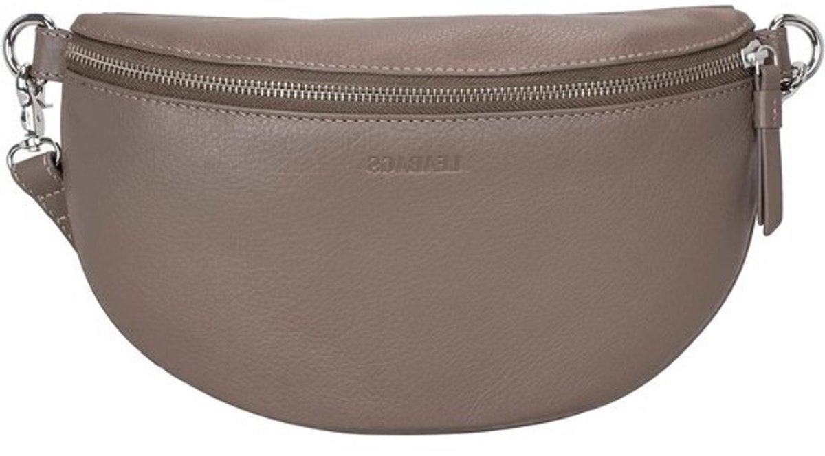 Heuptas Dames - Schoudertas Leer - Dagelijks Gebruik - Handgemaakt Leer - 23 x 5 x 13 cm - Zwart