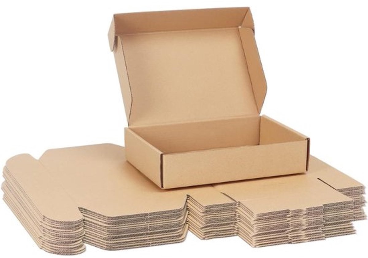 25 Pack Verzenddozen Kleine Bruin Golfkarton voor Verpakking en Verzenden
