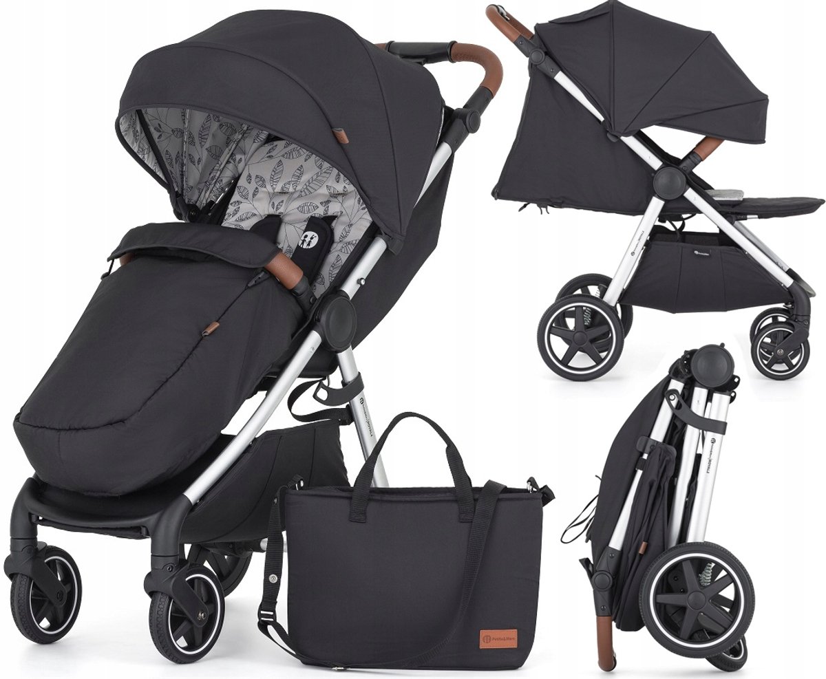 Petite&Mars Royal 3 Kinderwagen - Perfect Black/Zilver