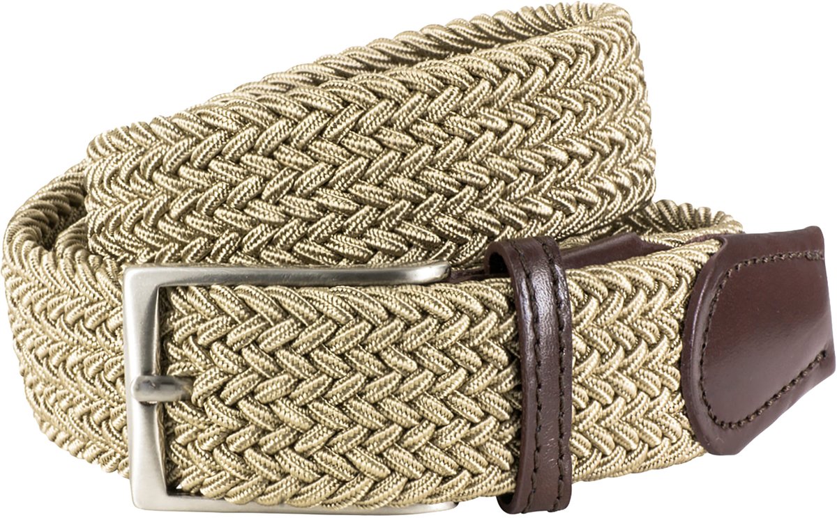 LINDENMANN elastische heren riem - beige