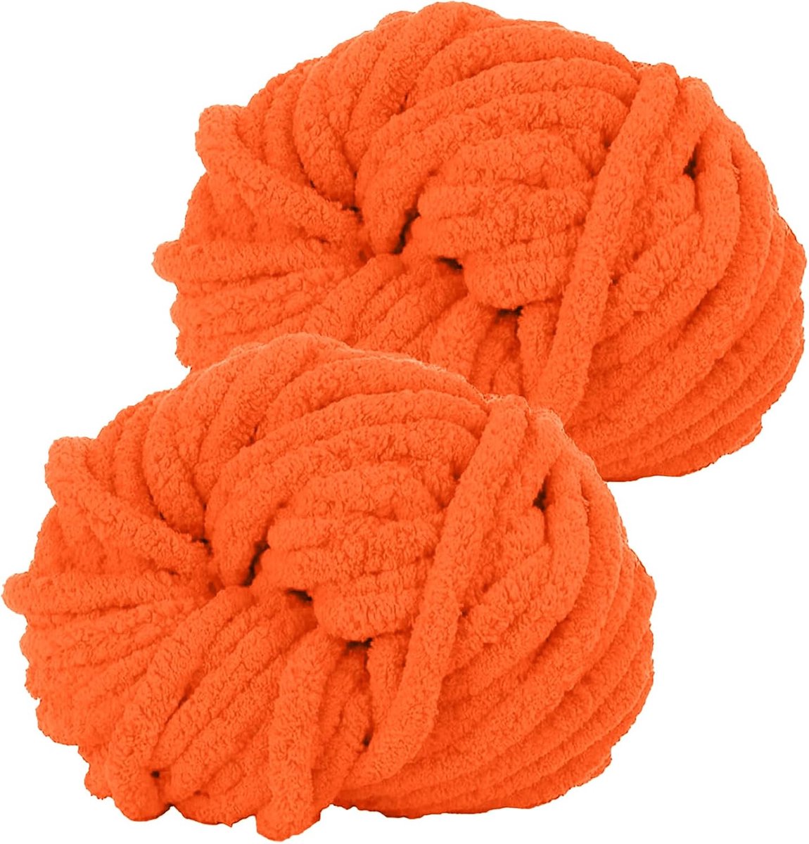 Wol 2 Stuks 500g, Chunky Garens voor Arm Breien en Haken van Dekens, XXL Reuzenwol voor Breien van Sjaals, Mutsen en Huisdiernest - Zon Geel