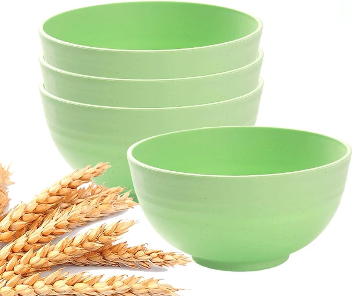Onbreekbare kommensets van 4 kunststof kommen - vaatwasser & magnetron-safe - perfect voor salade, soep, ramen, pasta, havermout