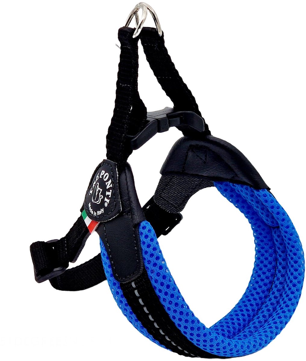 Tre Ponti Fibbia Verstel. Mesh Refl. 3 Sky Blue Tot 7 kg