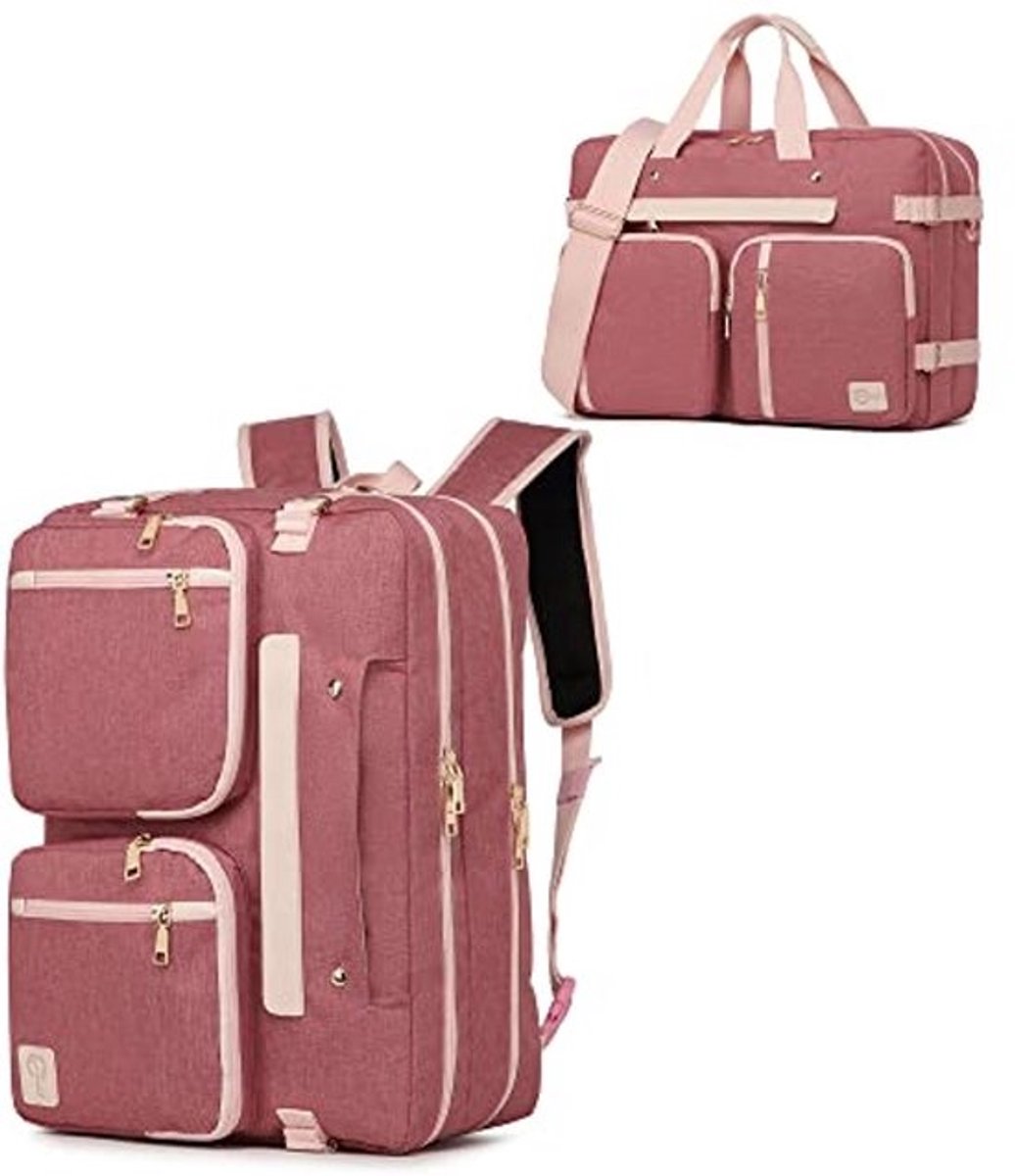 3-in-1 Converteerbare Laptop Rugzak, Messenger Tas en Aktetas