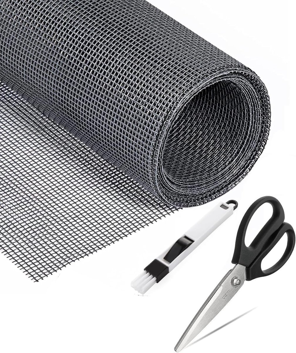 Vliegengaas voor ramen, vliegennet, per meter (120 x 250 cm, grijs), insectenbescherming, glasvezel, uv-bestendig, voor ramen en deuren (grijs) 2025 nieuw