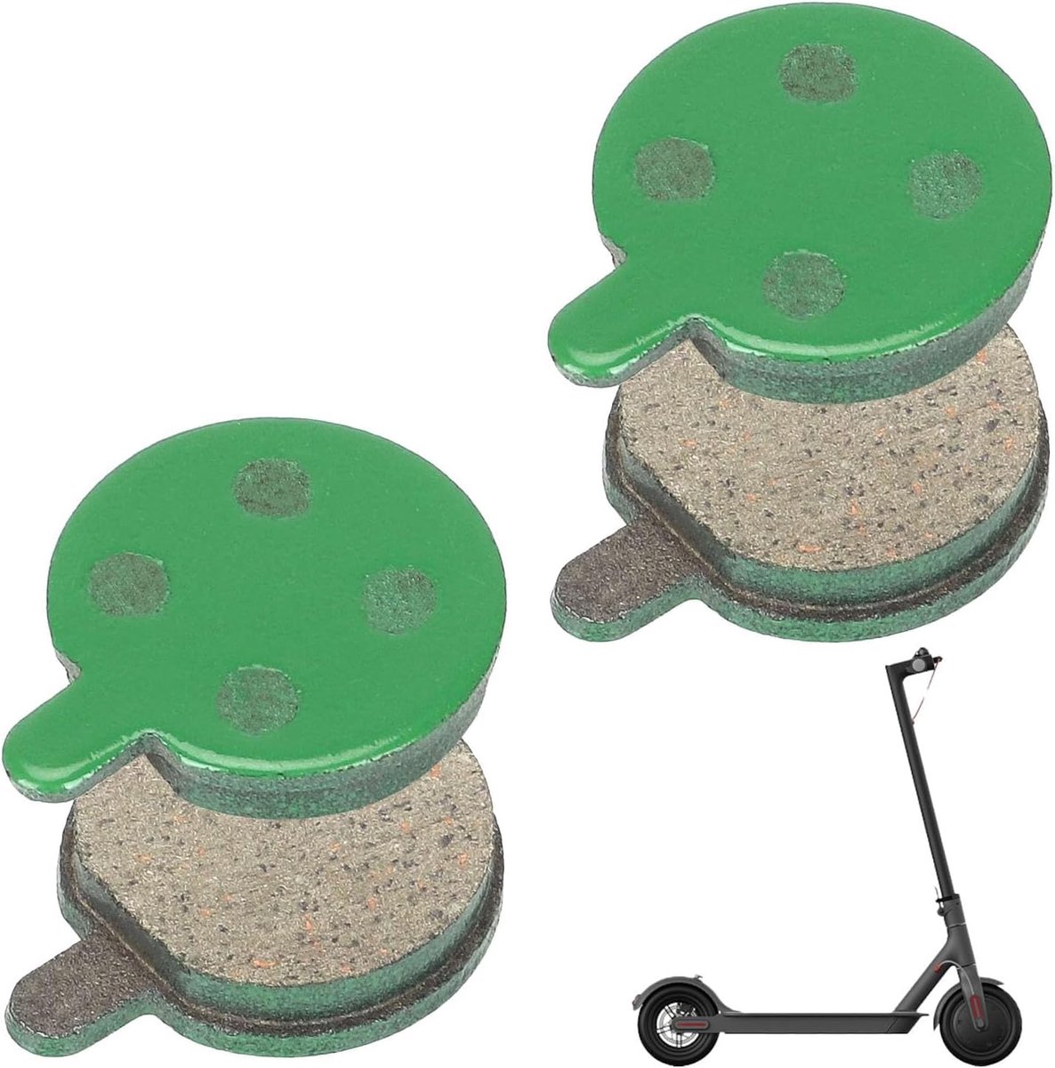 2 paar remblokken voor e-scooter, vervanging voor Xiaomi M365 Pro, 1S, Essential, Pro 2, KUGOO M4, M4 Pro, Evercross e-scooter, Kukirin, Soflow remmen