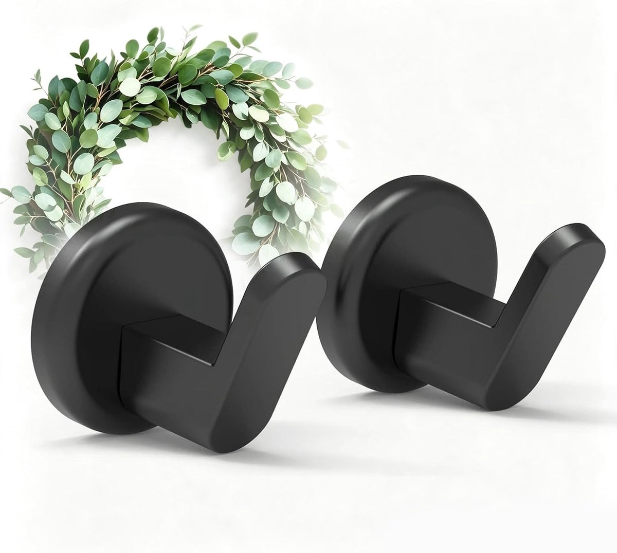 Magnetische kranshouder, robuuste magneten met haken voor koelkast, kerstdecoratie, magneethaak voor metalen huisdeur, cruisehakhanger voor het ophangen van cabines, grill (AL-patroon