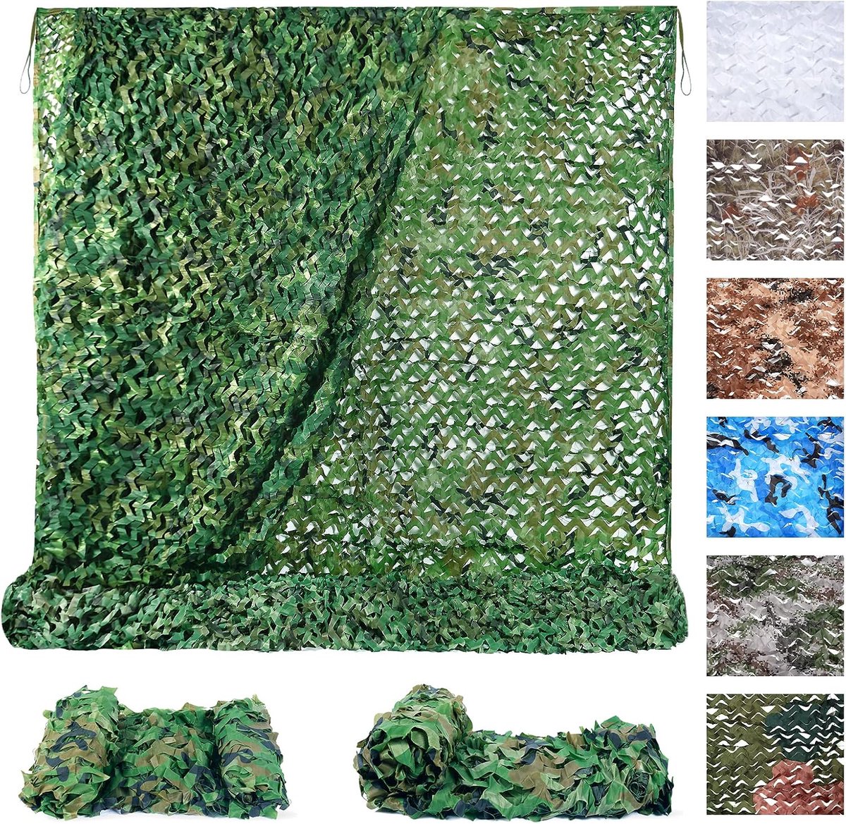 Camo Netting, Camouflagenet op rol voor jacht, militaire doeleinden, feestdecoraties, zonwering, kamperen, Ghillie-net