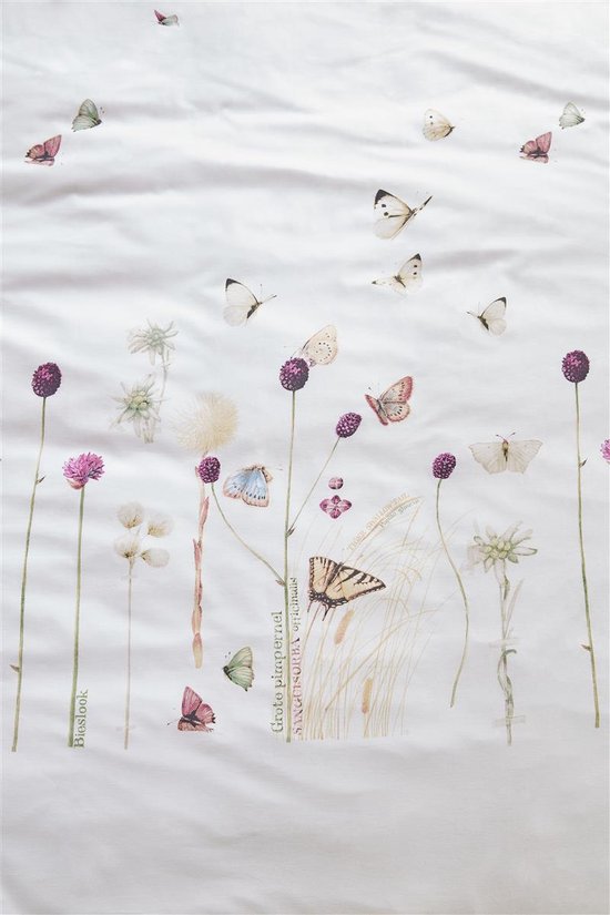 Marjolein Bastin Papilio dekbedovertrek - Eenpersoons - 140x200/220 - Naturel — afbeelding 2