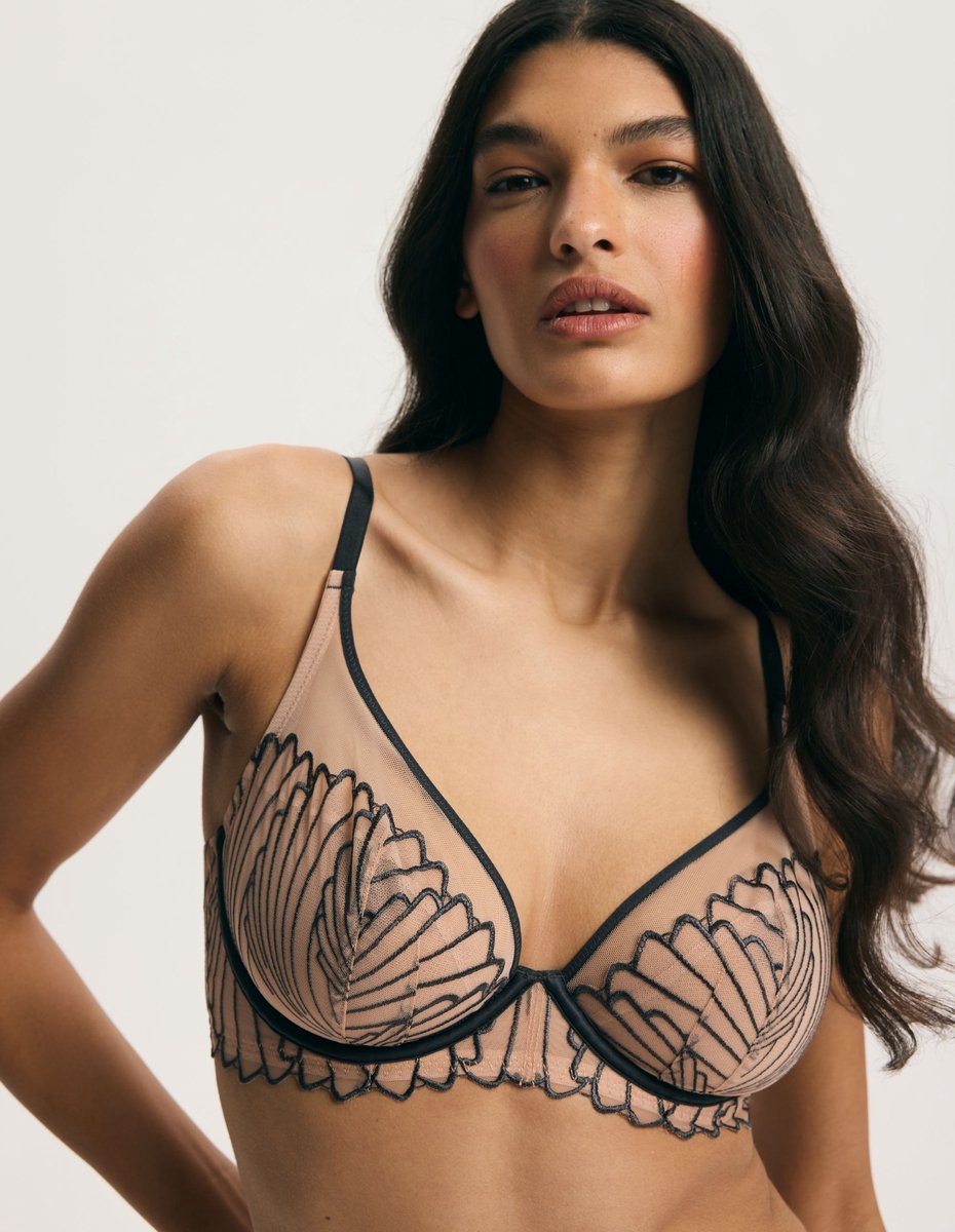 ESOTIQ Nugat - Zachte beha - Volle cups - Met beugels - Grijs Grijs;Beige