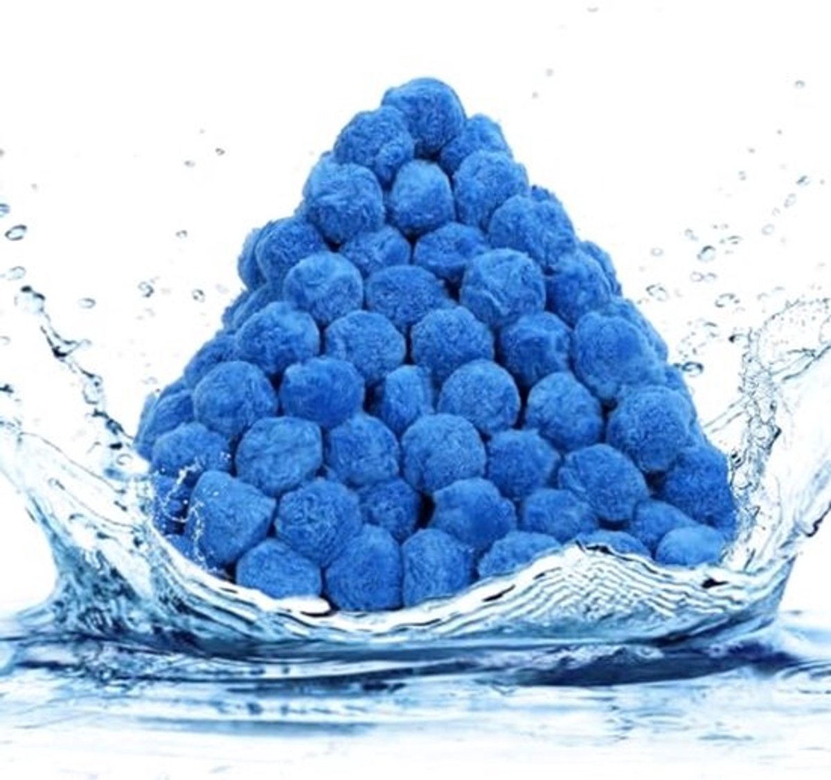 Zwembadfilterbal 1,3 kg voor zandfilterpompen - Herbruikbare vezelballen voor efficiënte waterfiltratie