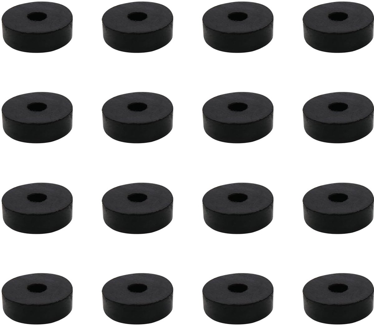 16 stuks rubberen afstandhouders, M4.5 kunststof afstandshulzen, 16 mm buitendiameter 4,5 mm binnendiameter 5 mm dikte afstandhouders kunststof voor huis auto accessoires, container