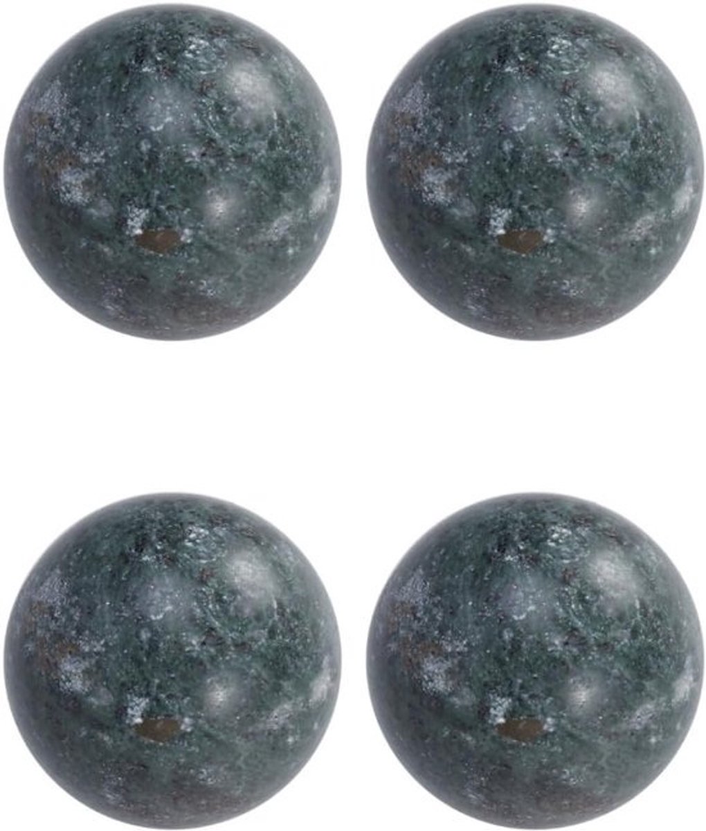 Set van 4 stressballen - voor braintraining en gezondheidsoefeningen - Jade ballen - voor gymnastiek en ontspanning