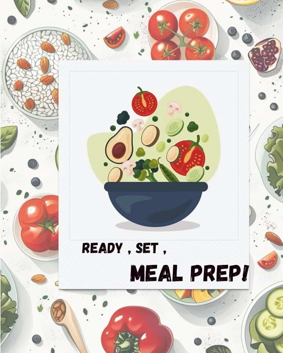 Meal prep!: Weekly Meal Planning, Grocery Lists & Prep Tracker