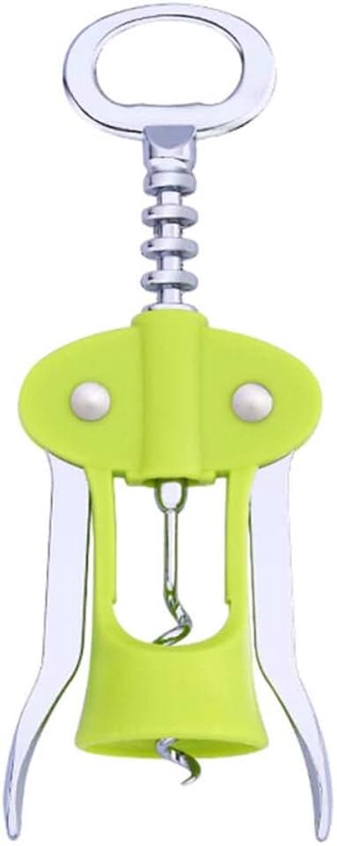 RVS Rode Wijnfles Opener Type Sommeliers Kurkentrekker Wijn Kurk Remover(Groen)