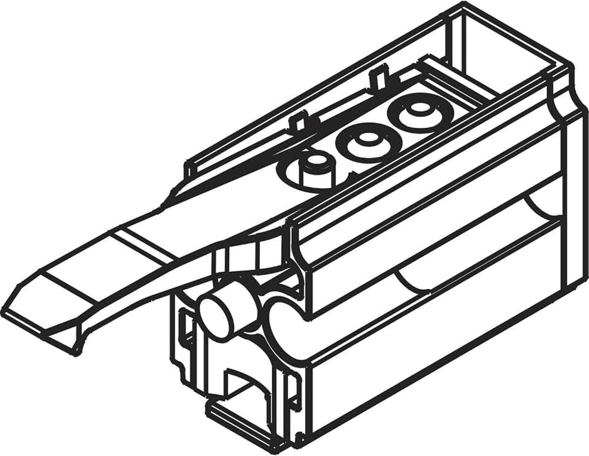 Hawa Junior 80/100 opvangstopper, schuifdeurstopper met instelbare terughoudveer, verzinkt staal