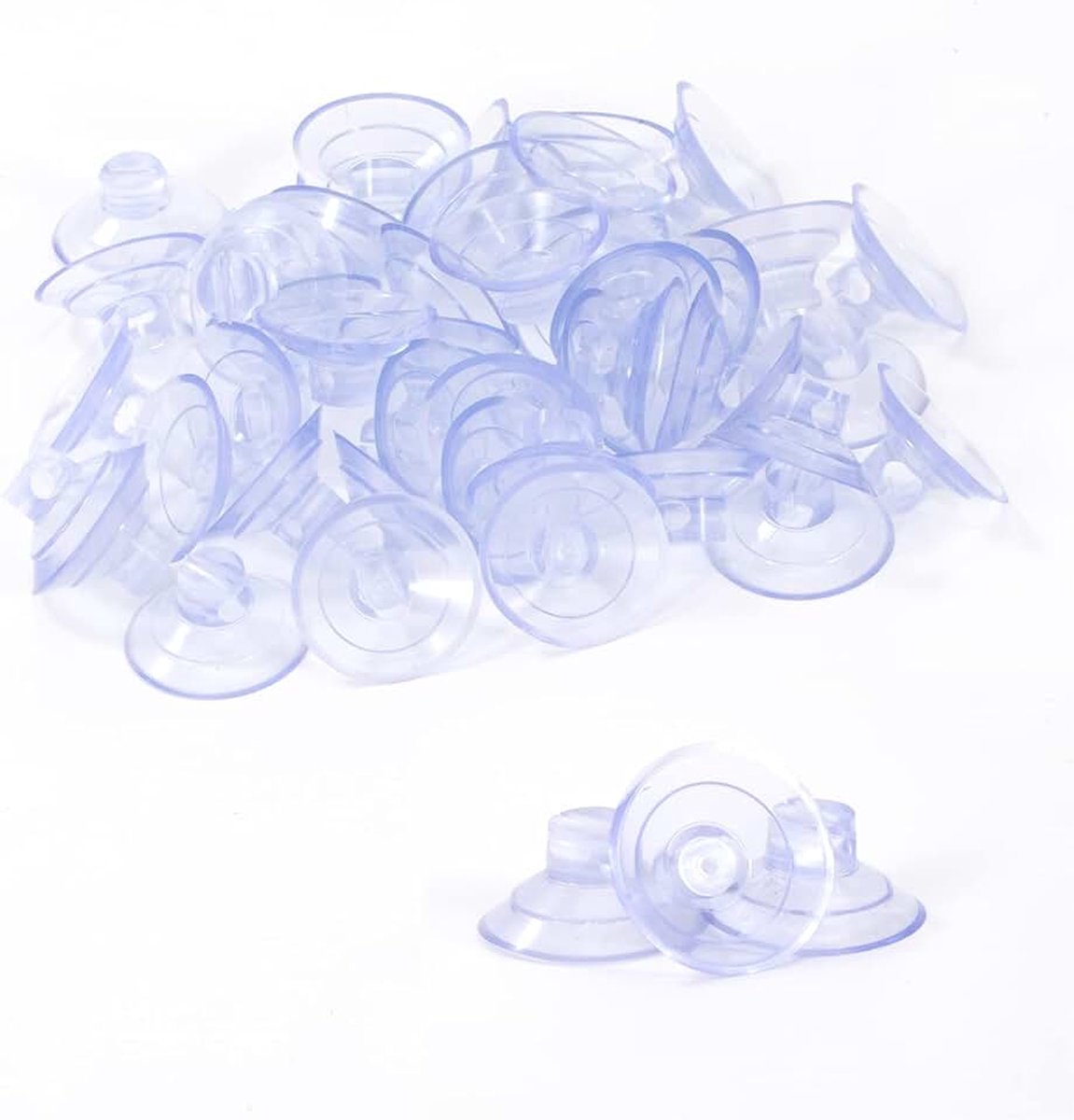 Zuignap voor lichtketting, transparante zuignap, diameter 30 mm, zuignaphouder voor feest, Kerstmis, Halloween, decoratie, 50 stuks