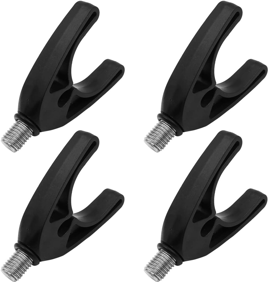 4 stuks hengelsteunen hengelsteunen M3/8 butt grip hengelsteun, U-vormige hengelhouder voor alle hengelhouders rod pod en bankstick