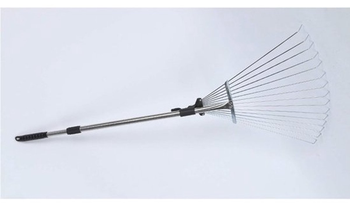 Telescopische Tuinhark met Verstelbare Breedte en Vouwkop | Ideaal Tuingereedschap