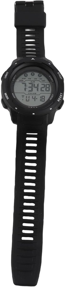 Sporthorloge voor heren, waterdicht, PU-kunststof armband, dual-tijd, voor studenten buiten