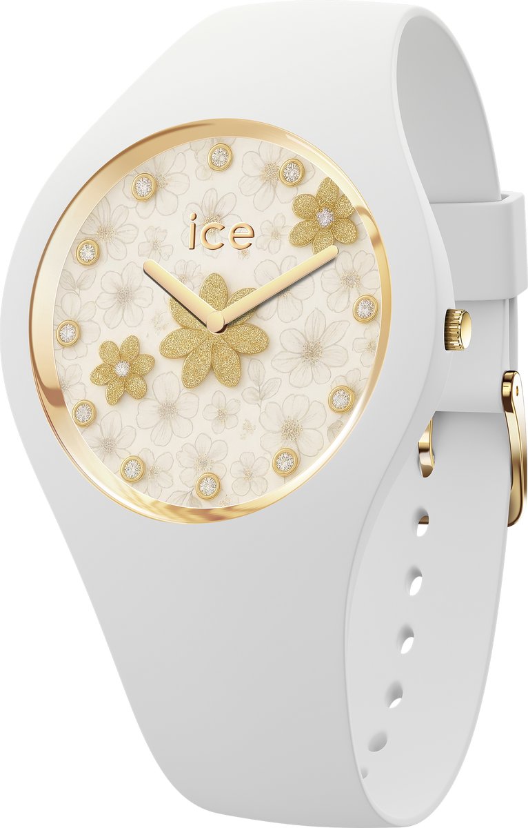 Ice Watch ICE flower 026164 Horloge - Siliconen - Wit - Ø 37 mm