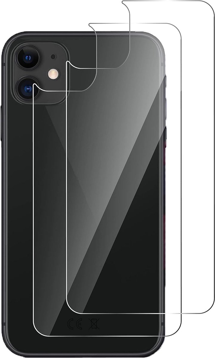Gehard glas voor iPhone 11 [2 Stuks] achterzijde achterglas beschermer back protector glass