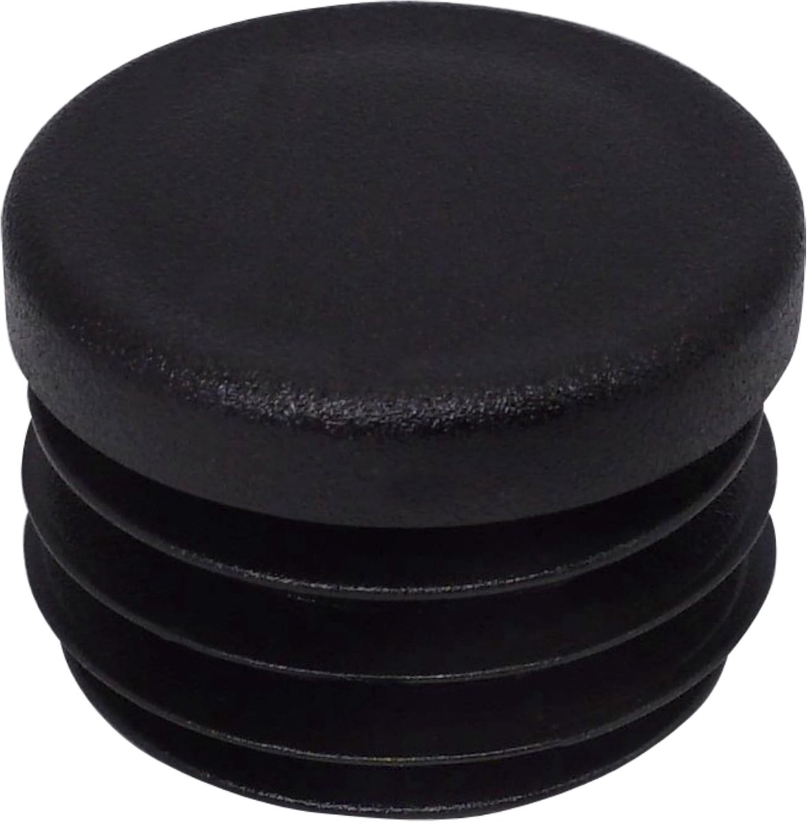 (20 stuks) Ronde buisinzetstukken 30 mm, hekpaalpluggen, zwarte kunststof buisdoppen, buispluggen, zwart RAL 9005
