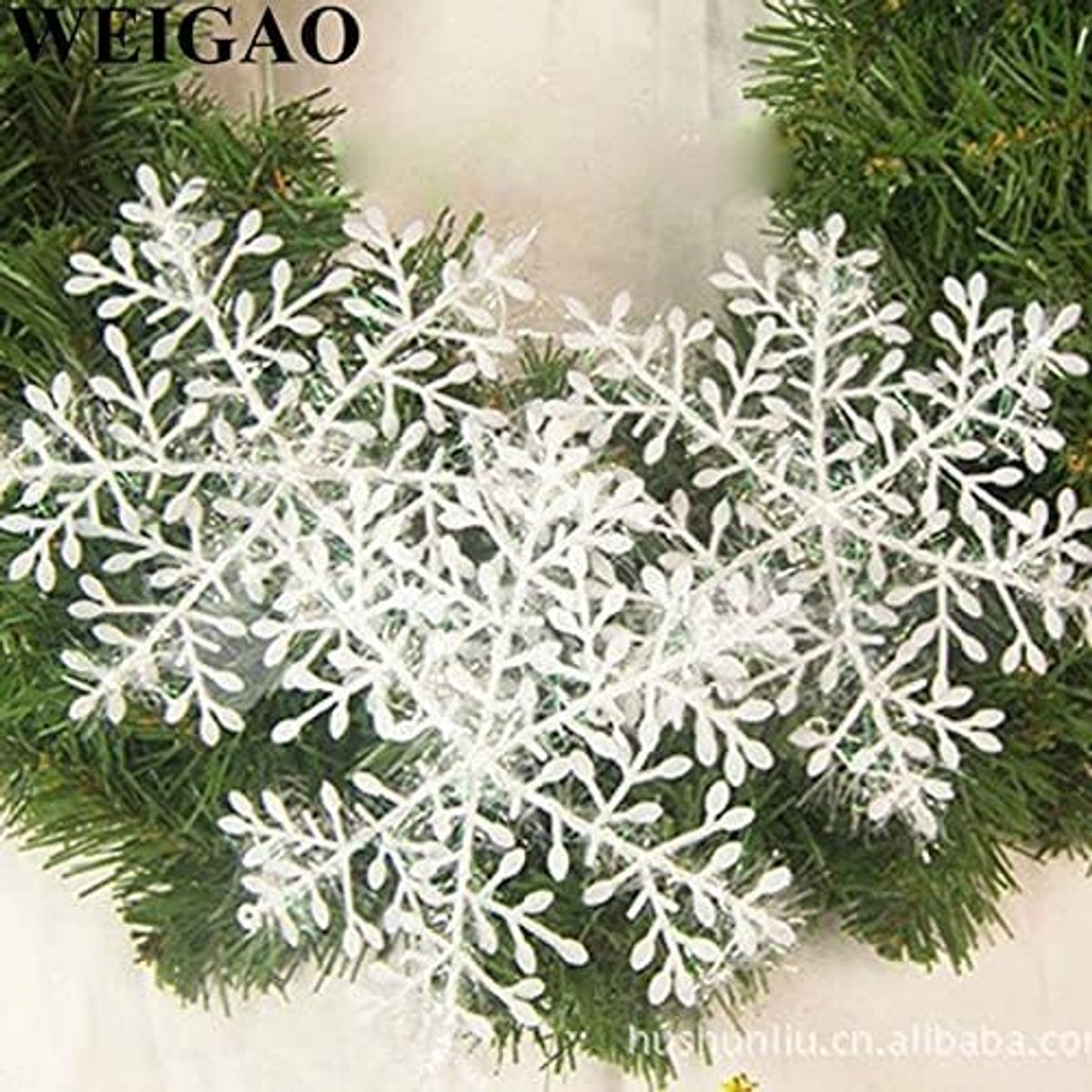 Kunstkerstboom Witte sneeuwvlok kerstboom sneeuwvlokken opknoping kerstboom decoratie sneeuwvlokken xmas home window decor navidad noel (Color : Dark Gray)