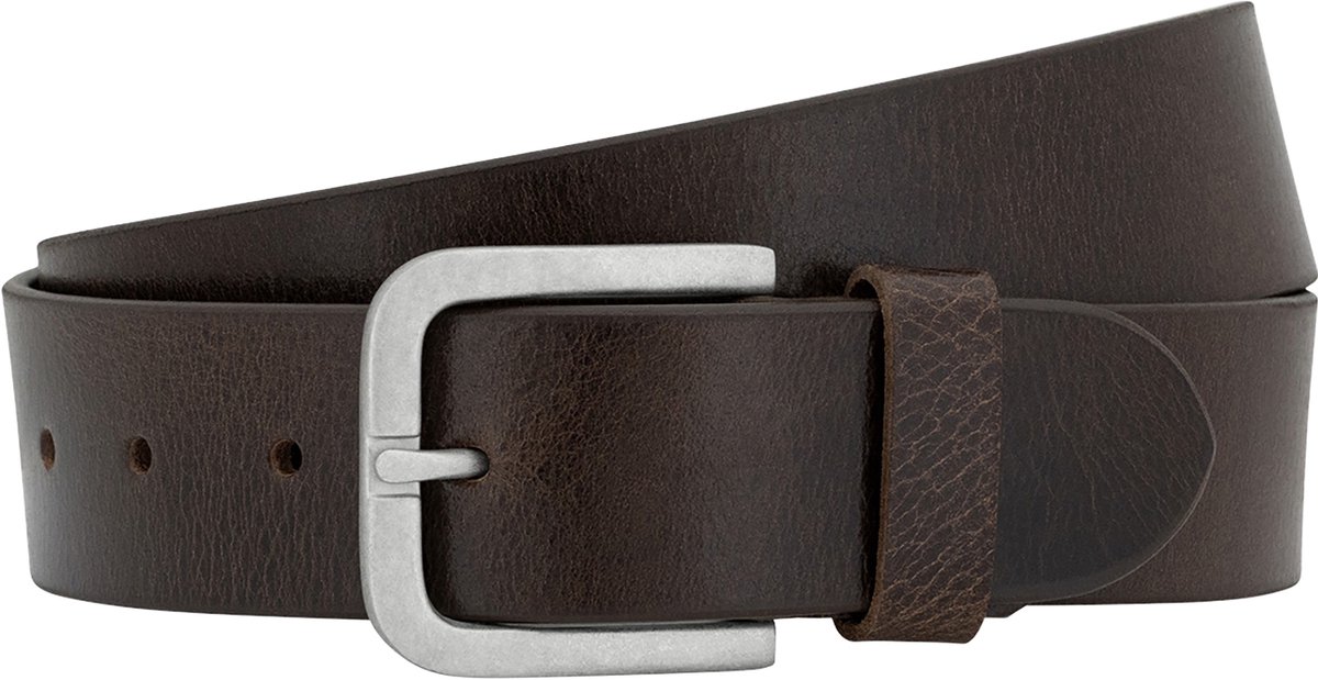 LINDENMANN leren heren riem - bruin