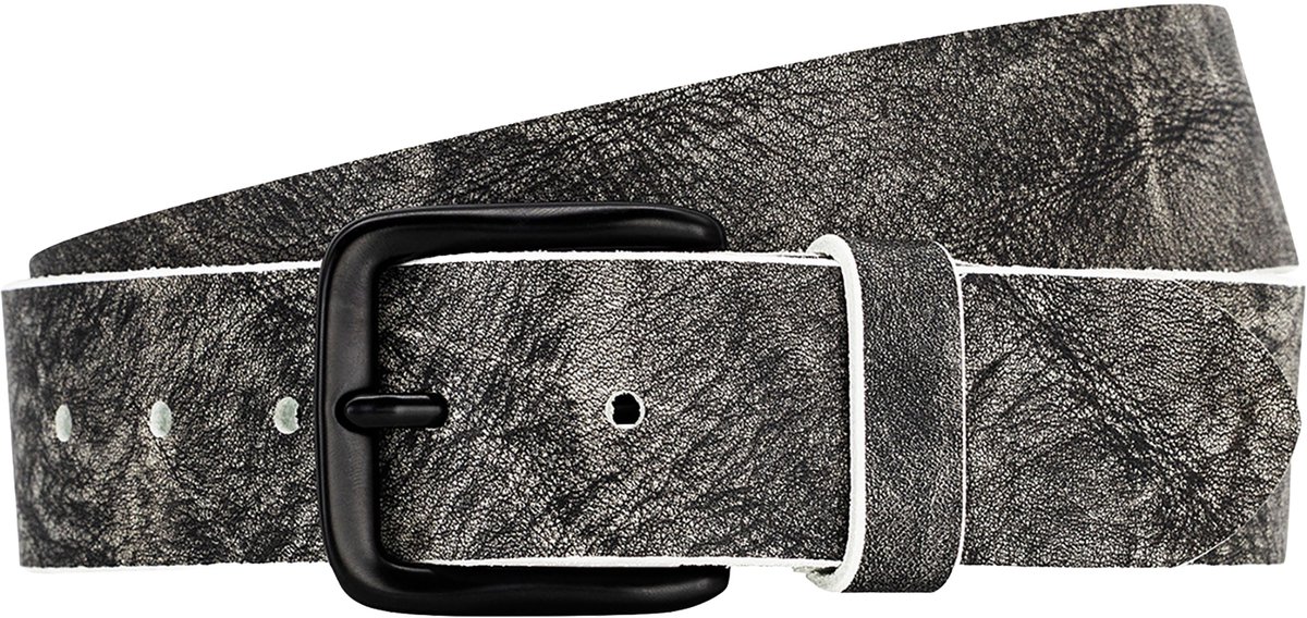 LINDENMANN leren heren riem - antraciet