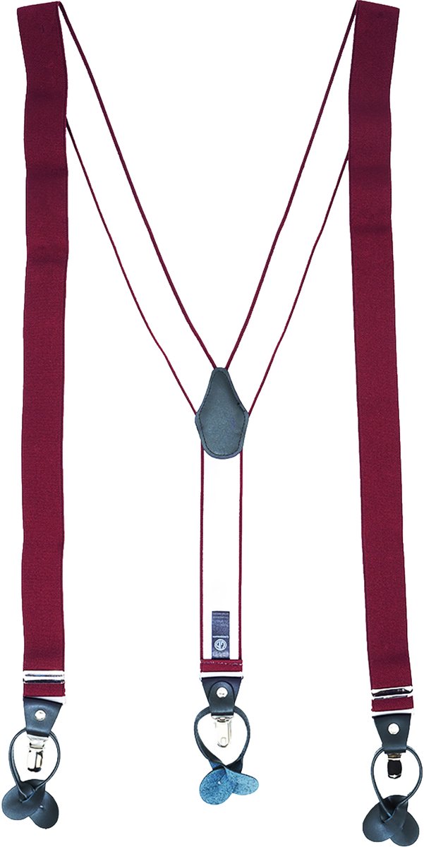 LINDENMANN heren bretels Y-vorm - bordeaux