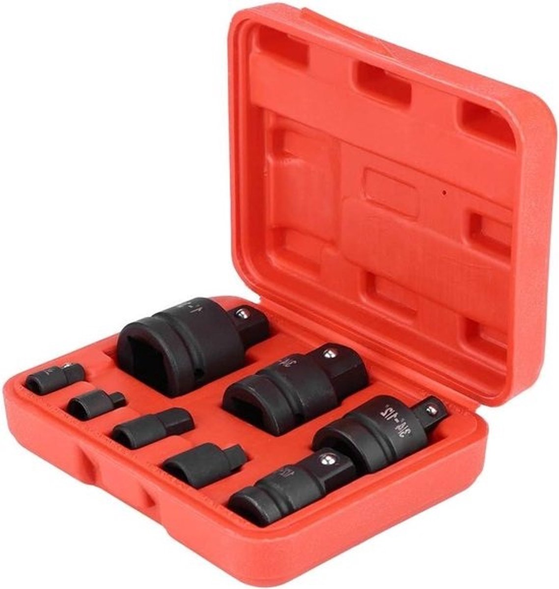 8-delige dopsleutel-converter-adapter set - 1/4 inch 3/8 inch 1/2 inch 3/4 inch 1 inch - comfortabel gebruik, eenvoudig te gebruiken .