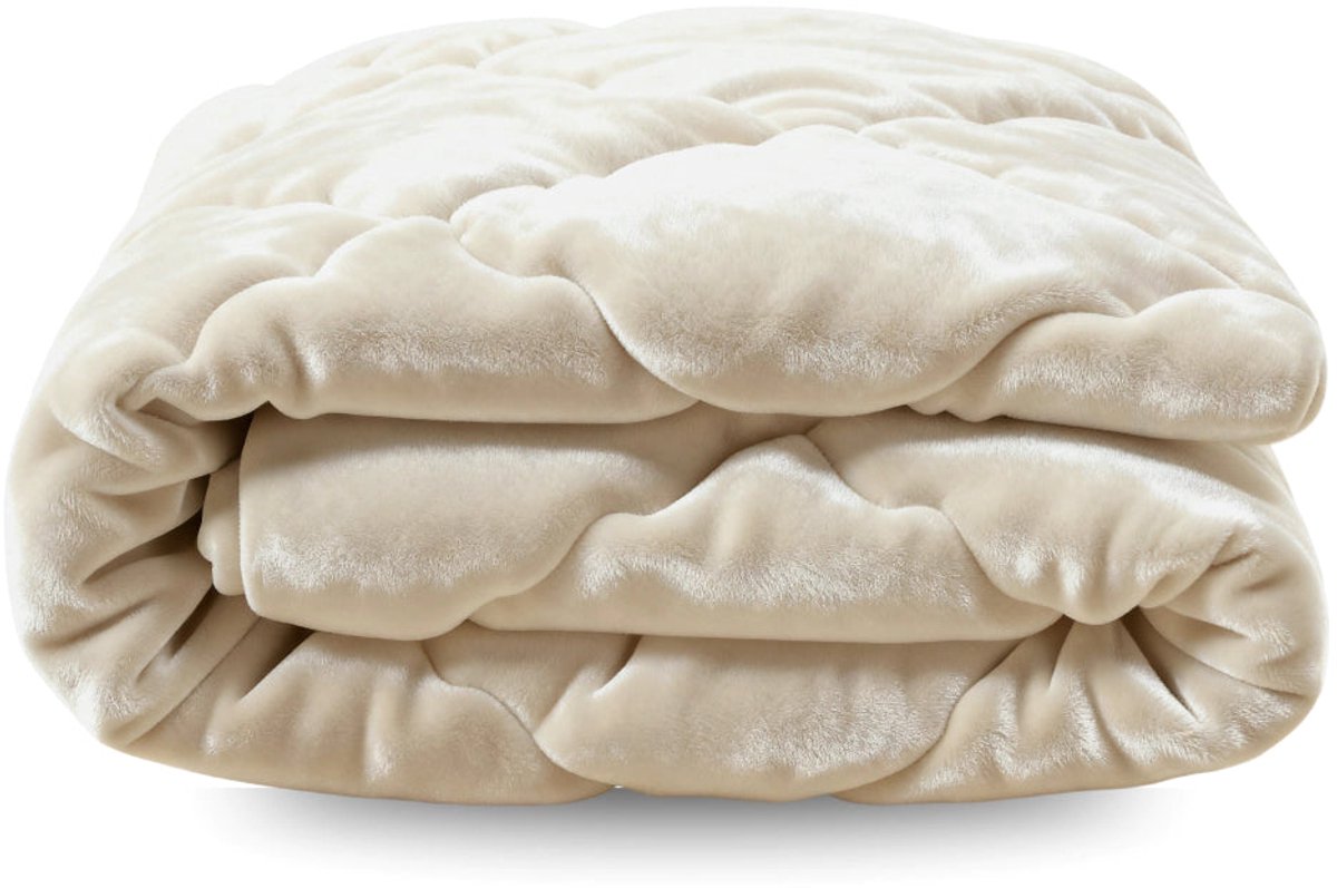 Zelesta Flanel Uni - Beige 160x220cm